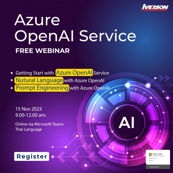 Free Webinar Azure OpenAI Service